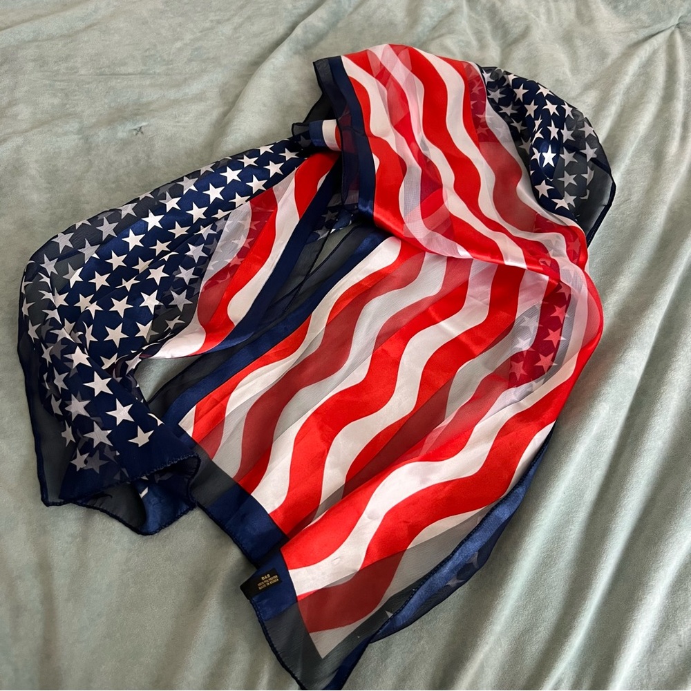 Patriotic Stars and Stripes Scarf